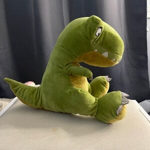 Green Plush Dinosaur Toy for Reptile Pets